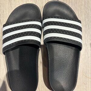 Adidas Black Slide Sandals – Worn Once size 5.5